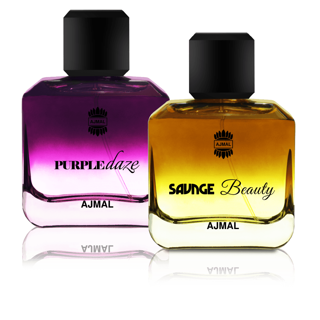 Ajmal Purple Daze and Savage Beauty Unisex Eau De Parfum Duo