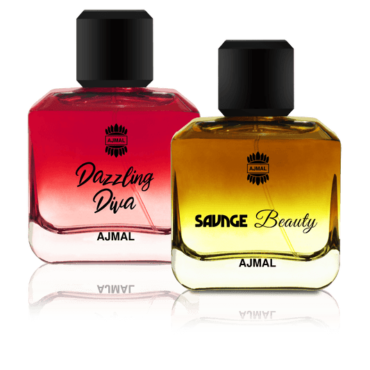 Ajmal Dazzling Diva and Savage Beauty Unisex Perfume Gift Set