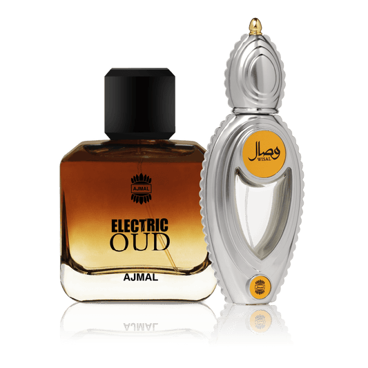Ajmal Wisal Perfume and Electric Oud Fragrance Gift Collection
