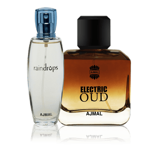 Ajmal Raindrops and Electric Oud Exclusive Fragrance Gift Set