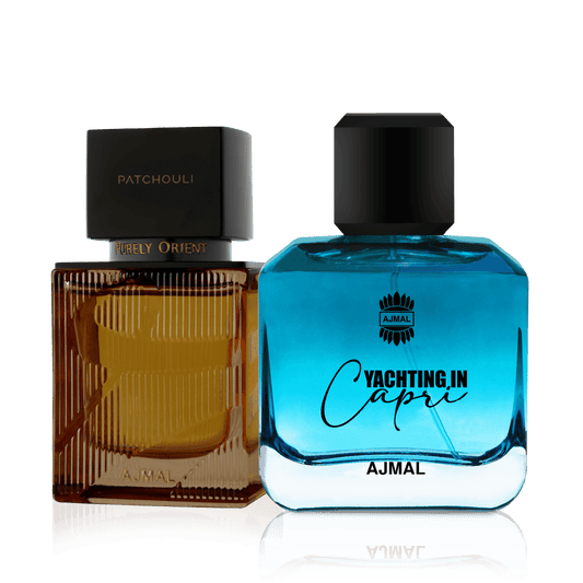 Ajmal Banshee Unisex Fragrance Gift Set with Patchouli and Aquatic EDPs