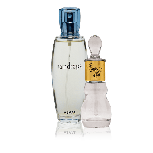 Ajmal Musk Silk and Raindrops Long Lasting Unisex Fragrance Set