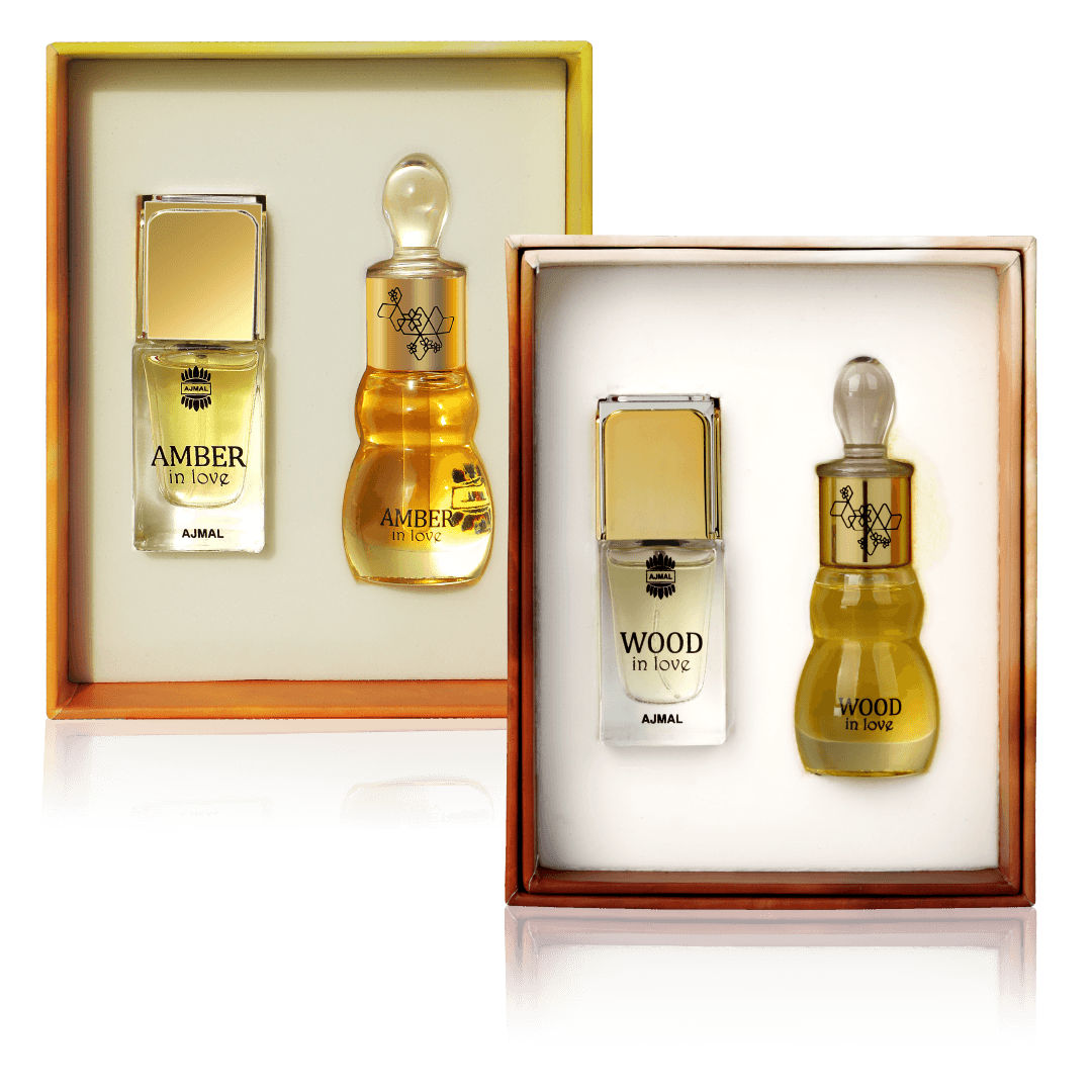 Ajmal Essence of Love Raindrops and Sacred Love Perfume Set