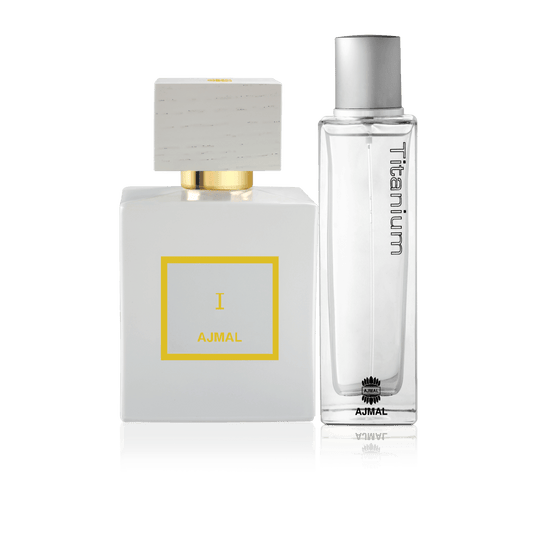 Ajmal Blanche and Titanium Perfumed Journey Unisex Eau De Parfum