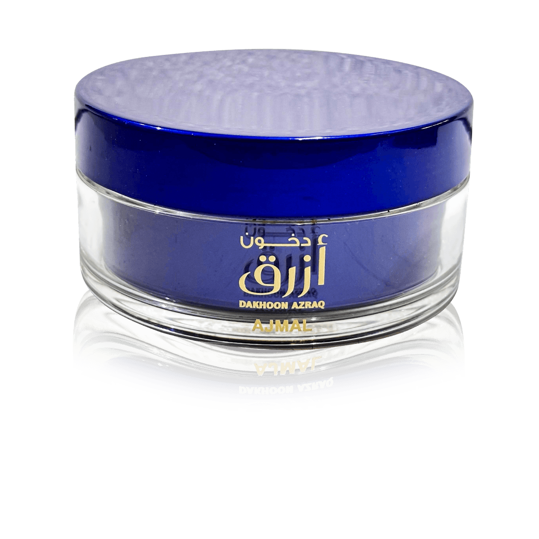 Ajmal Dakhoon Azraq Premium Oudhy Woody Incense 100g Glass Jar