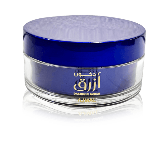 Ajmal Dakhoon Azraq Premium Oudhy Woody Incense 100g Glass Jar