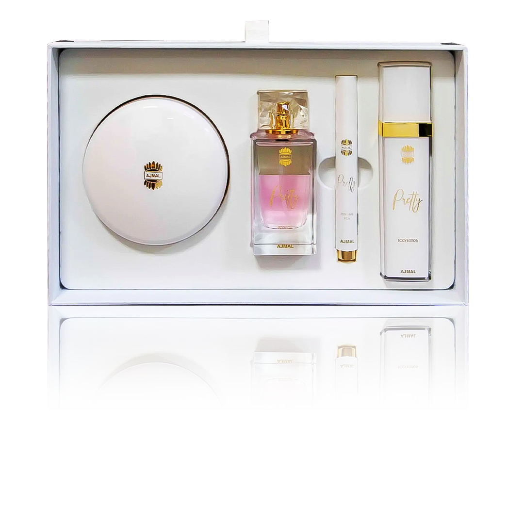 Ajmal Pretty Kit Original Luxury Women Perfume and Skincare Gift Set