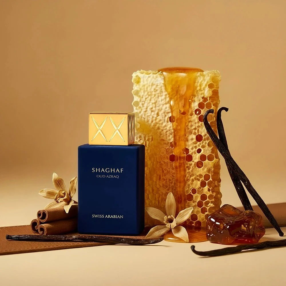Shaghaf Oud Azraq 25ml Miniature Golden Amber Oud Fragrance