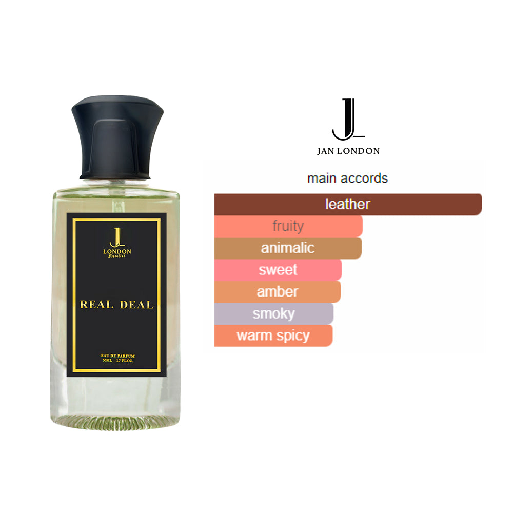 Jan London Real Deal Bold Leathery Men's Eau De Parfum 50ml