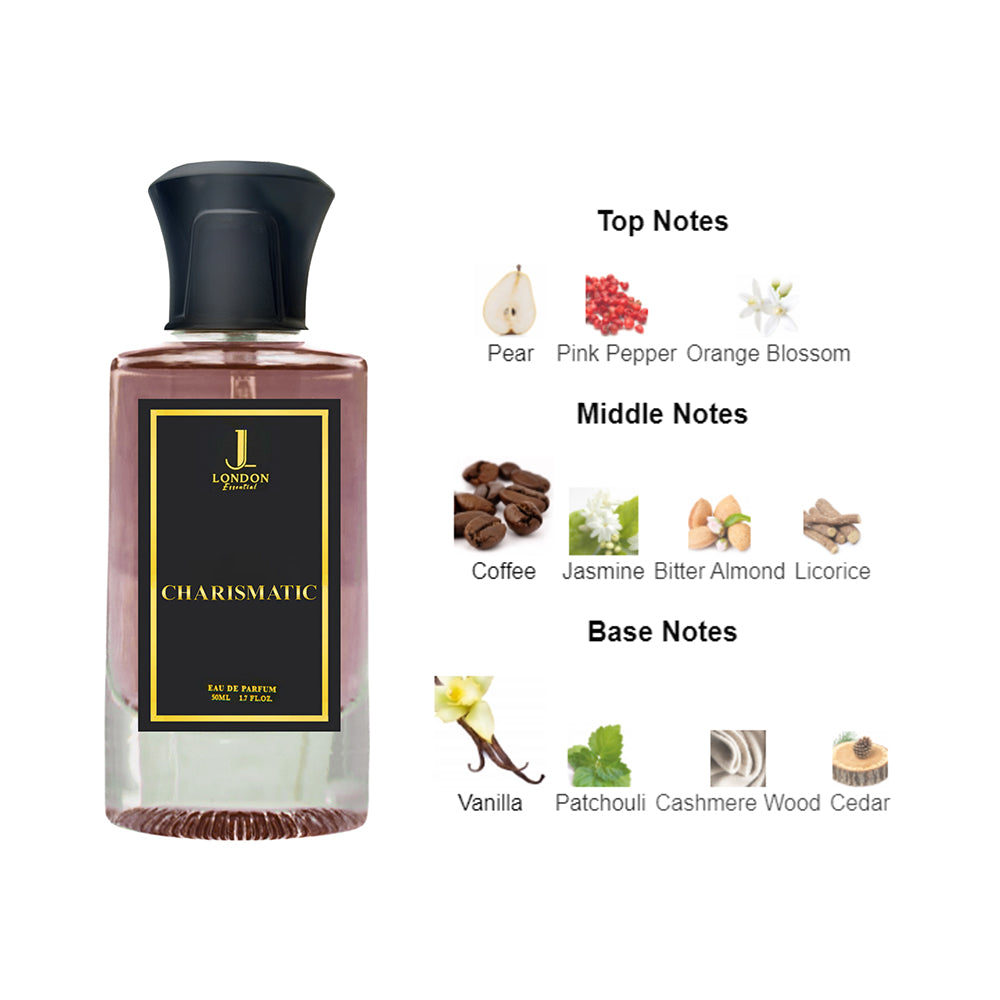 Charismatic Eau de Parfum Inspired by Black Opium Scent 50ml