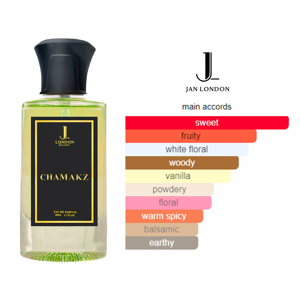 Chamakz Eau de Parfum Elegant Fruity Floral Fragrance for Women 50ml