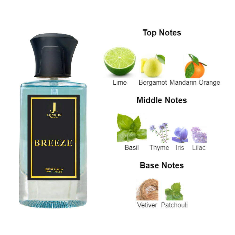 Breeze Floral Eau de Parfum Long Lasting Minimalist 50ml Spray