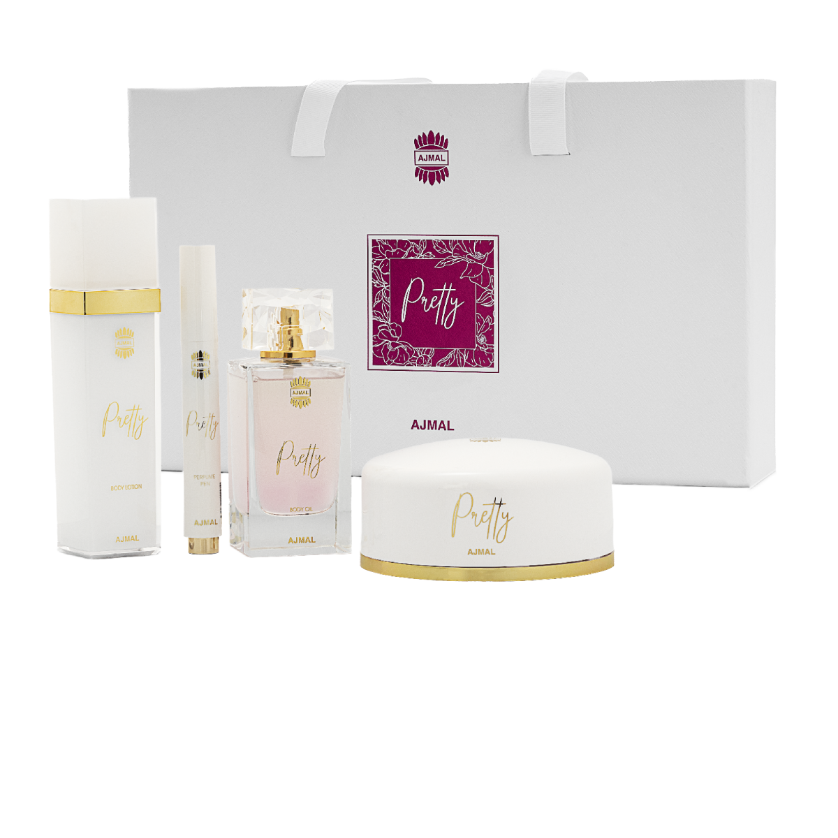 Ajmal Pretty Kit Original Luxury Women Perfume and Skincare Gift Set
